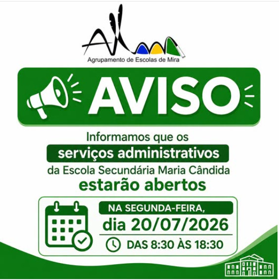Serviços Administrativos abertos